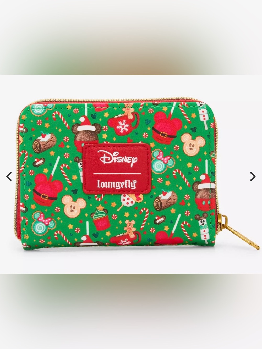 Sold Out NWT Loungefly Disney Mickey Mouse Holiday Treats Mini Zipper Wallet